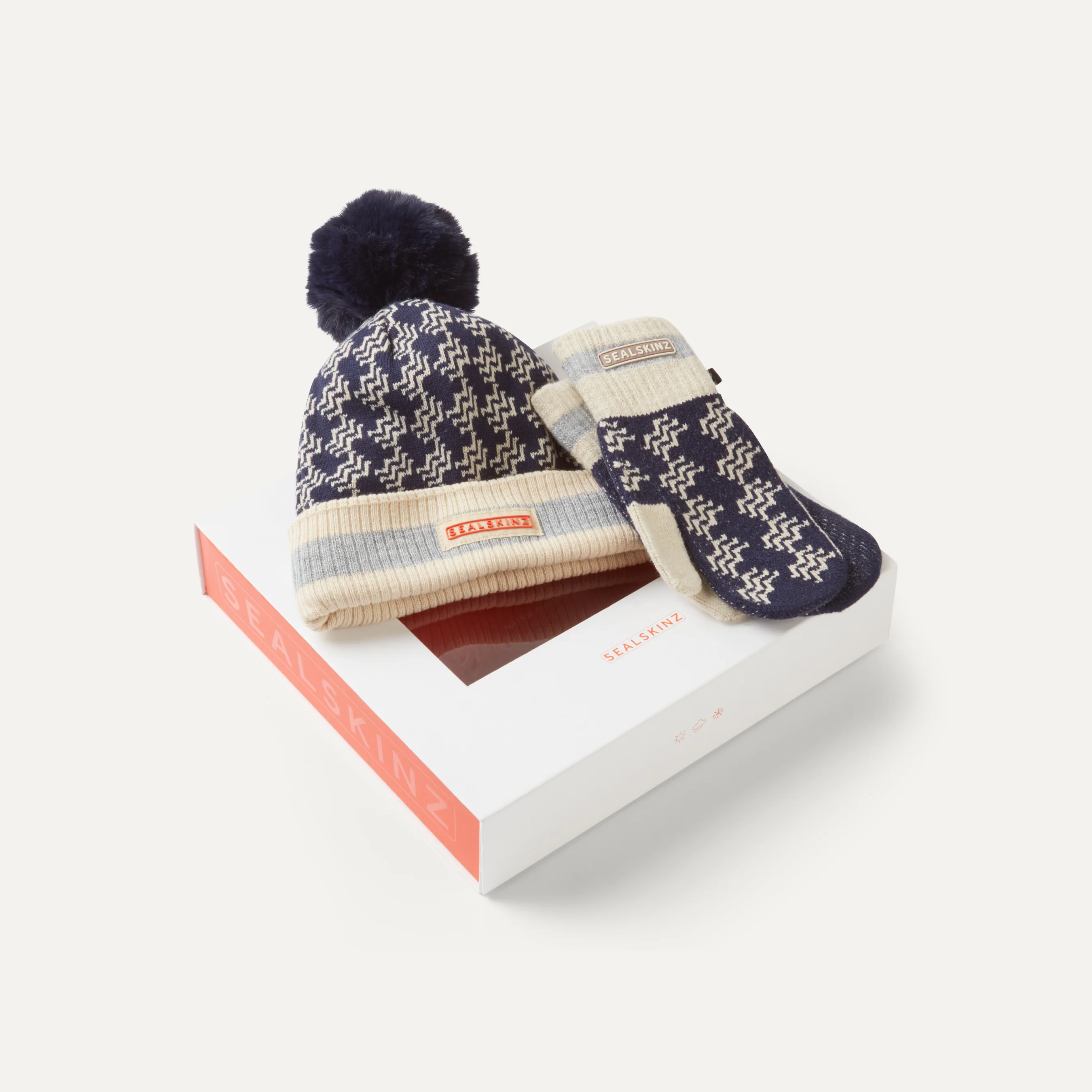 Waterproof Bobble Hat with Knitted Mitten